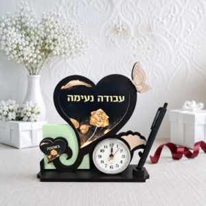 מעמד לממו עם שעון