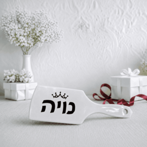 מברשת שיער לבנה